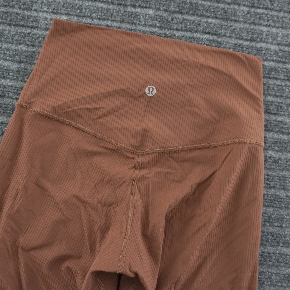 Lululemon Align Ribbed Leggings Women 4 Brown High Rise 25" Yoga Pants